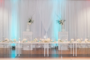 Modern , Turquoise and white wedding 