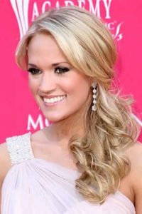 Carrie Underwood Side Ponytail