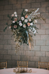 The History of Wedding Receptions- Floral wedding centerpiece